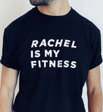 Load image into Gallery viewer, Rachel Is My Fitness Unisex T-shirt - black
